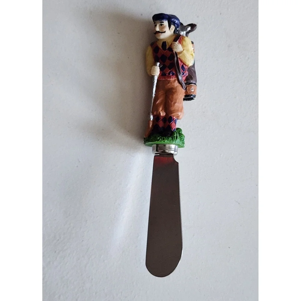 Vintage Golf Theme Cheese Spreaders Set Golfer Golf Ball Novelty‎ Kitchen Sports